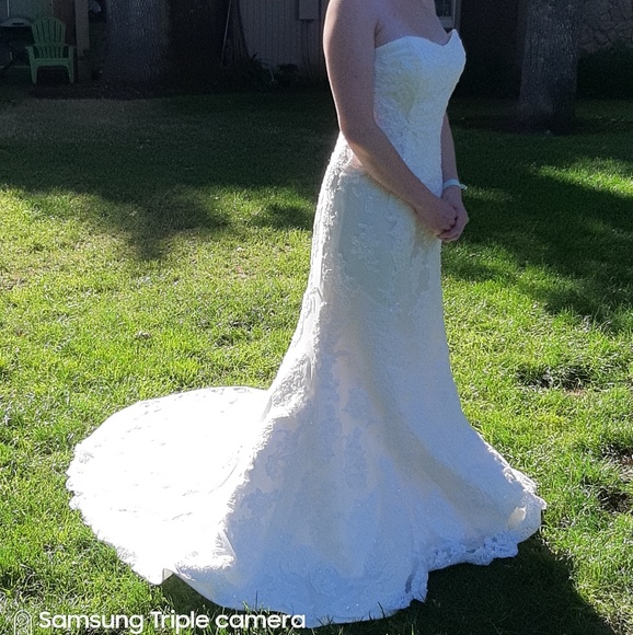 Demetrios Wedding Dress Size 8 - Picture 6 of 8